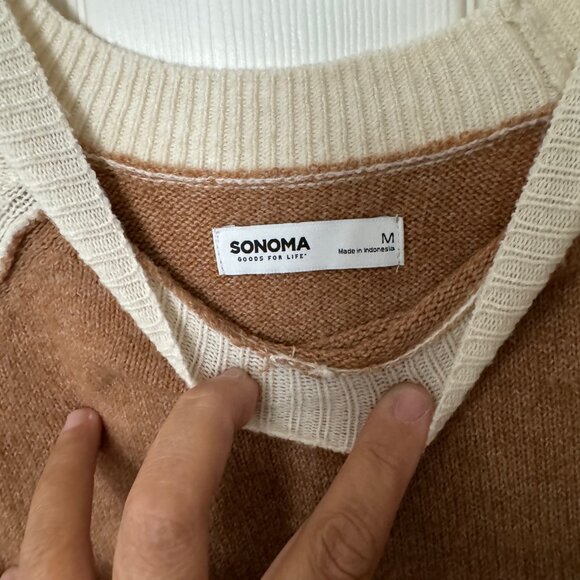 SONOMA Color-Block Raglan Sweater for Women - MEDIUM - Picture 2 of 2